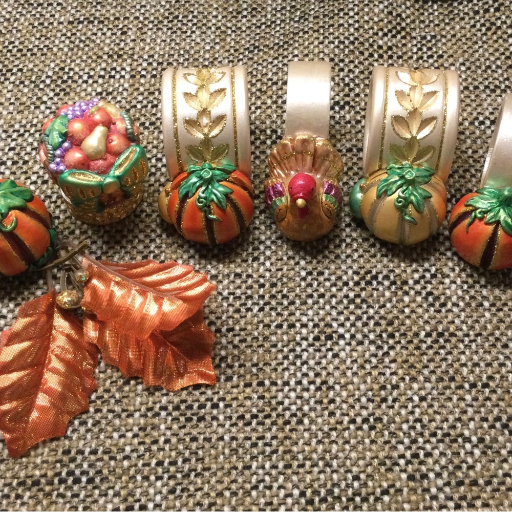 Festive Thanksgiving Napkin Rings Set - Picture 10 of 12